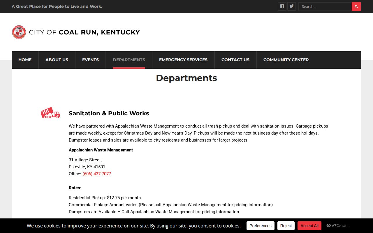 Coal Run Village police records request route through city departments